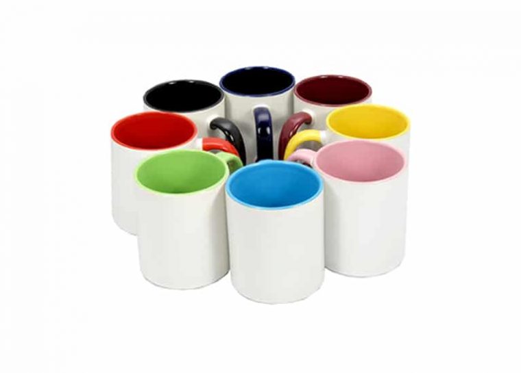 Mugs personalizados de colores internos