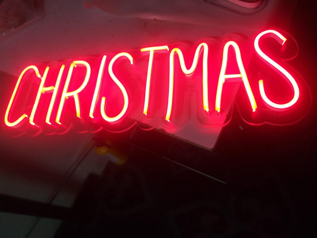 letreros neon chirsmas